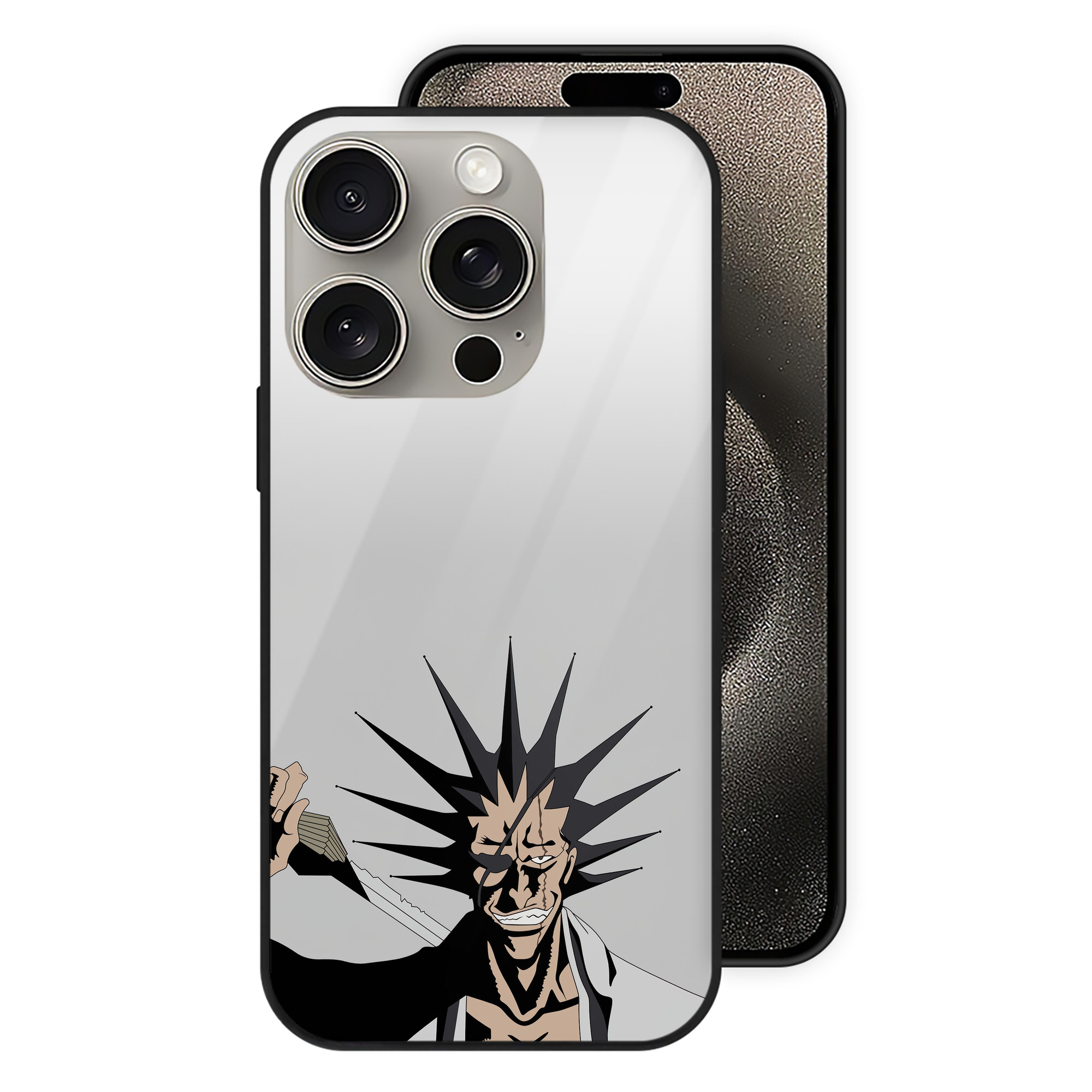 （画像用） ブリーチ BLEACH 【iPhone15Pro対応】スマホケース 耐衝撃＆黄変防止 背面ガラス