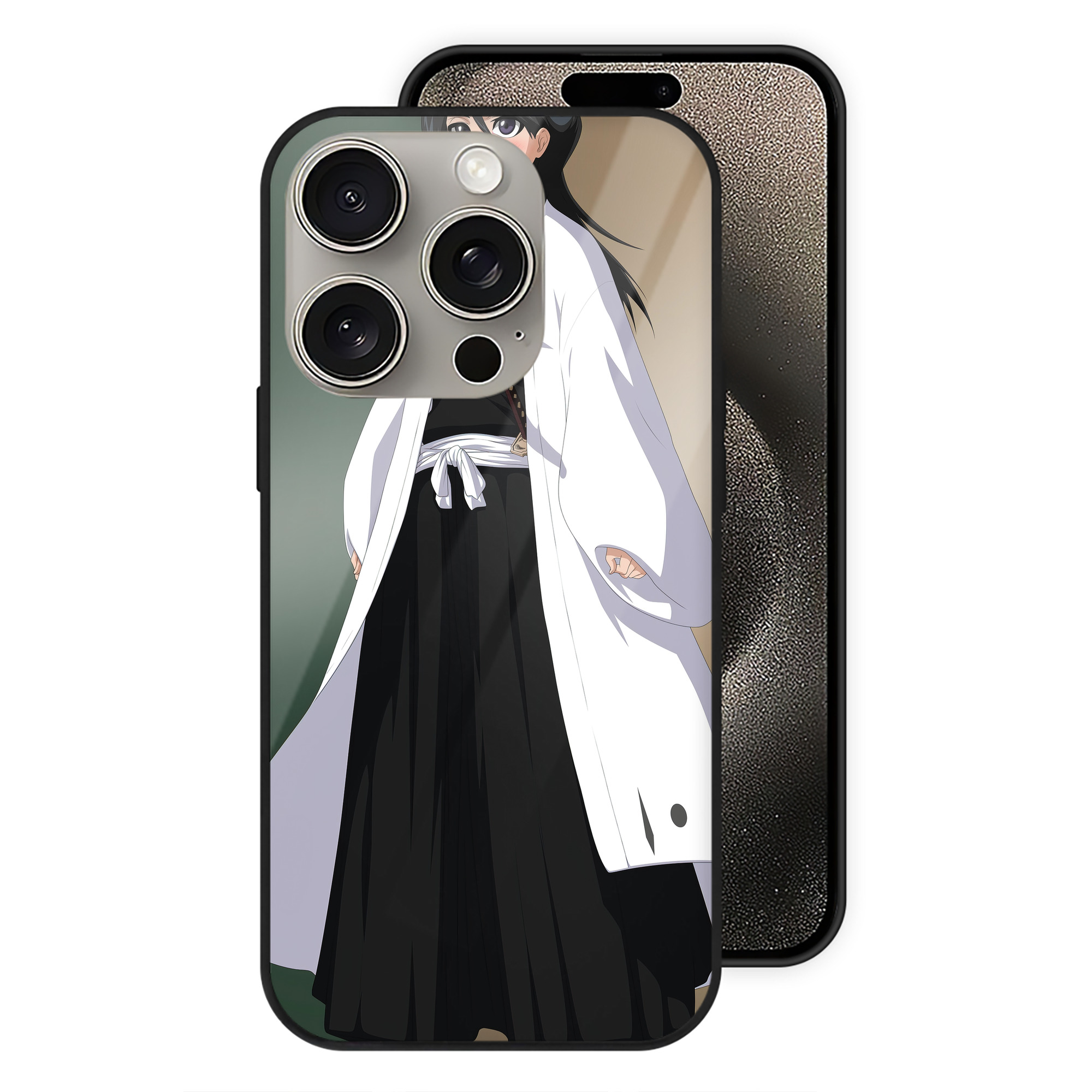 （画像用） ブリーチ BLEACH 【iPhone15Pro対応】スマホケース 耐衝撃＆黄変防止 背面ガラス