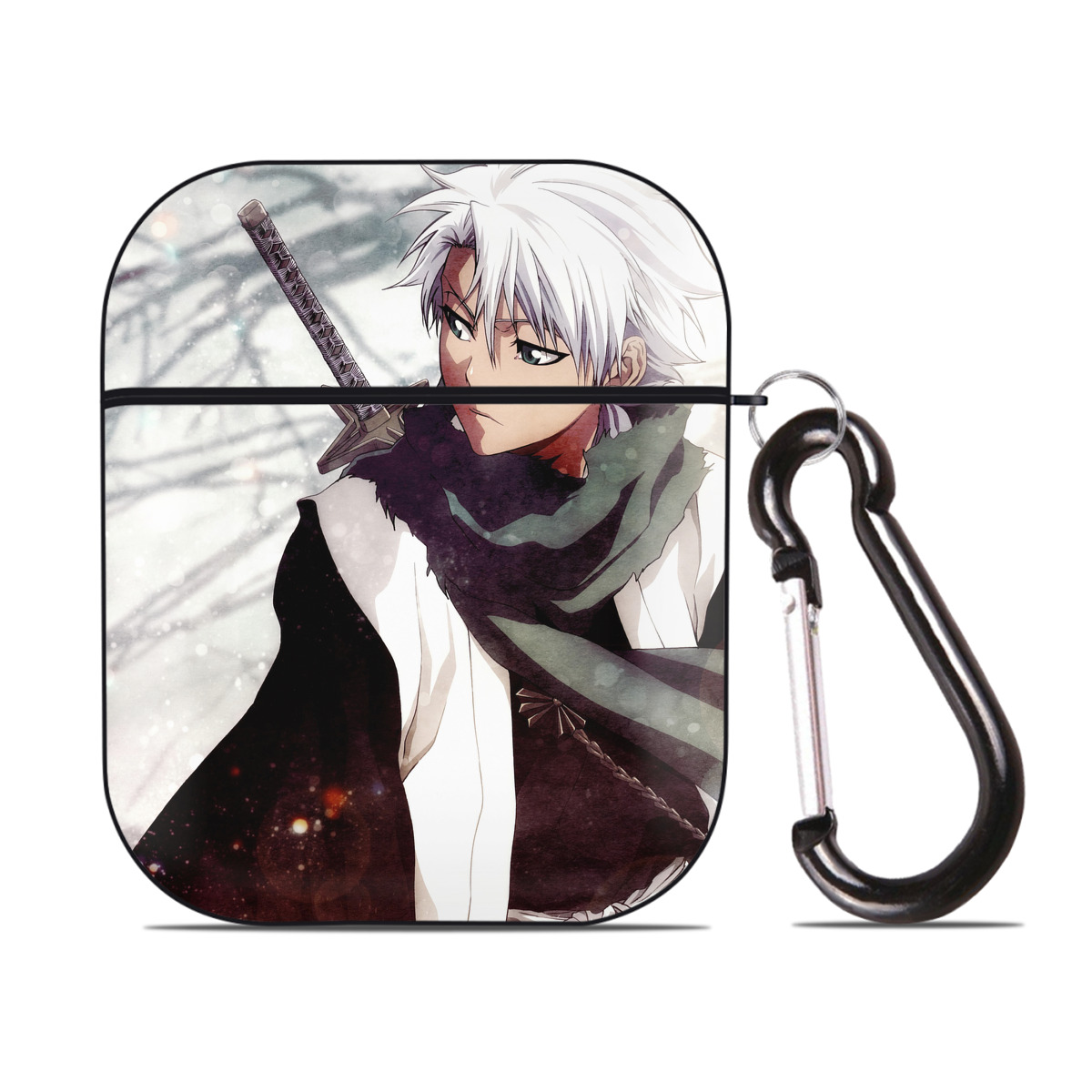 （画像用） ブリーチ BLEACH AirPods 第2世代保護ケース ハードシェル ブラック 耐衝撃・防指紋・カラビナ付き
