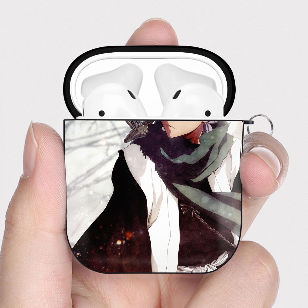 （画像用） ブリーチ BLEACH AirPods 第2世代保護ケース ハードシェル ブラック 耐衝撃・防指紋・カラビナ付き