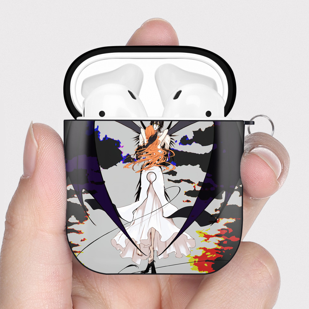 （画像用） ブリーチ BLEACH AirPods 第2世代保護ケース ハードシェル ブラック 耐衝撃・防指紋・カラビナ付き
