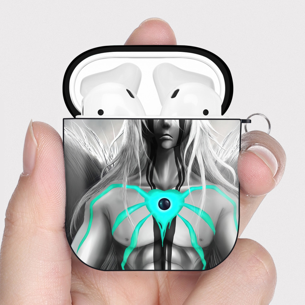 （画像用） ブリーチ BLEACH AirPods 第2世代保護ケース ハードシェル ブラック 耐衝撃・防指紋・カラビナ付き