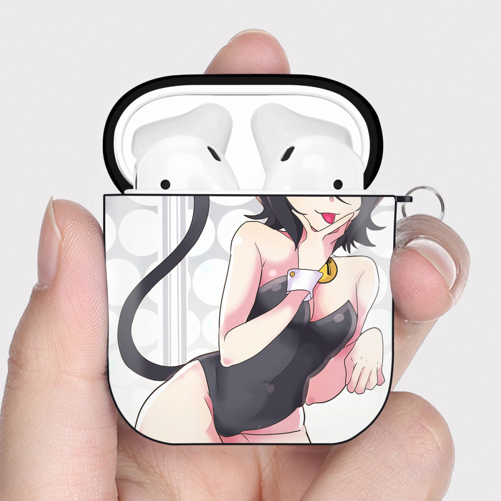 （画像用） ブリーチ BLEACH AirPods 第2世代保護ケース ハードシェル ブラック 耐衝撃・防指紋・カラビナ付き