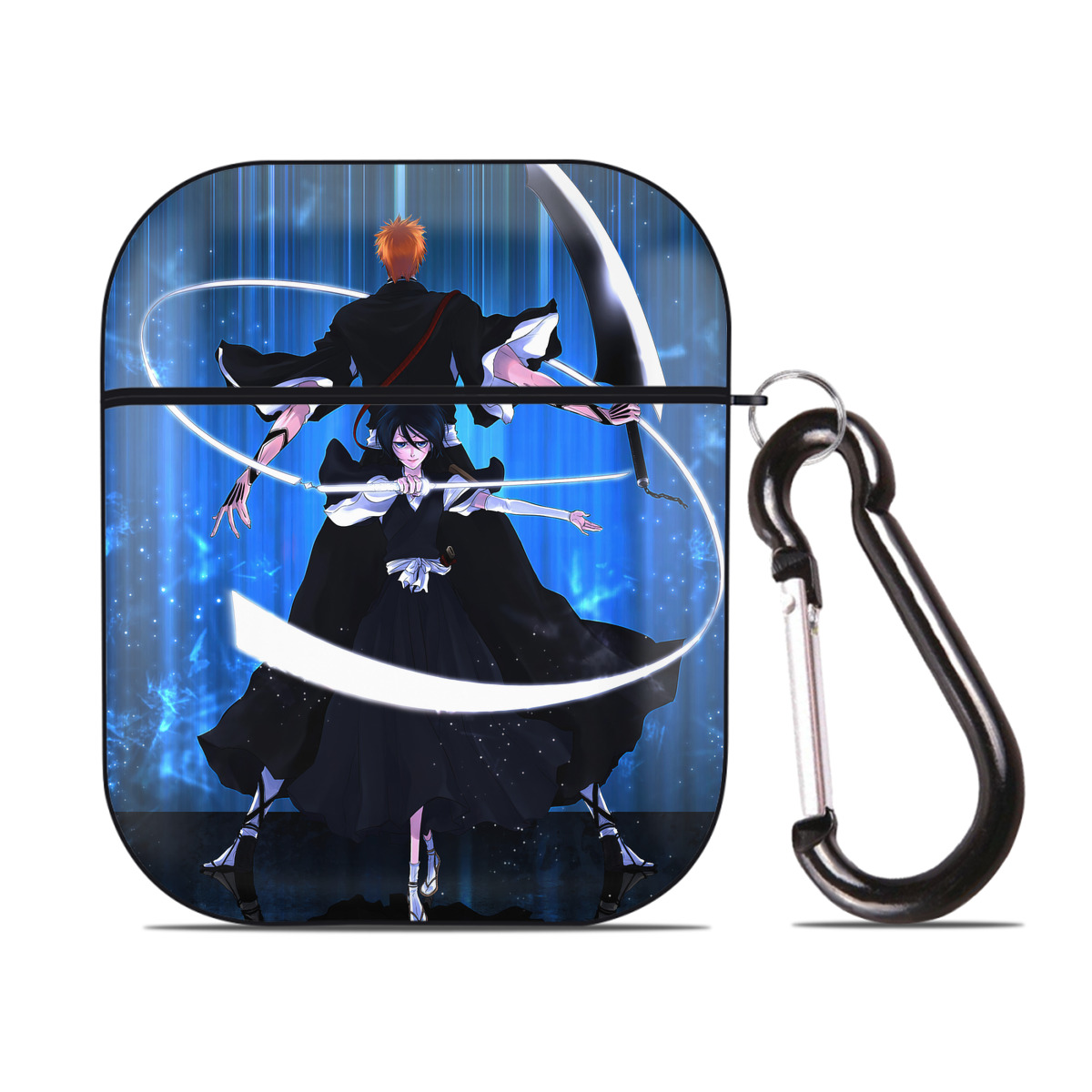 （画像用） ブリーチ BLEACH AirPods 第2世代保護ケース ハードシェル ブラック 耐衝撃・防指紋・カラビナ付き