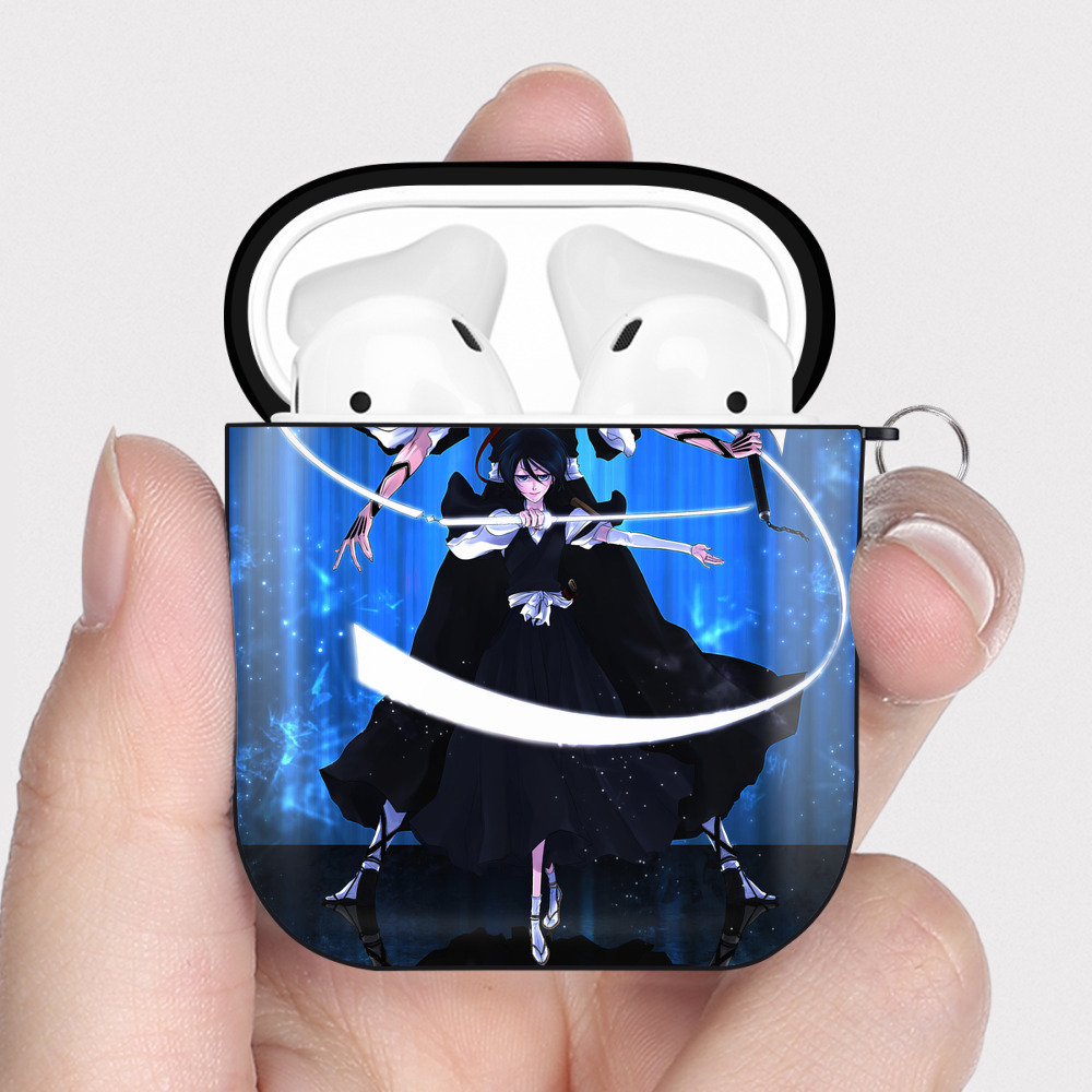 （画像用） ブリーチ BLEACH AirPods 第2世代保護ケース ハードシェル ブラック 耐衝撃・防指紋・カラビナ付き