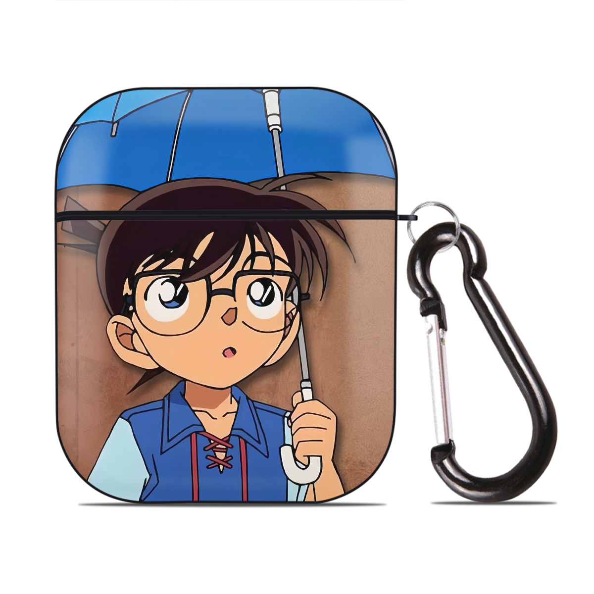 （画像用） ブリーチ BLEACH AirPods 第2世代保護ケース ハードシェル ブラック 耐衝撃・防指紋・カラビナ付き