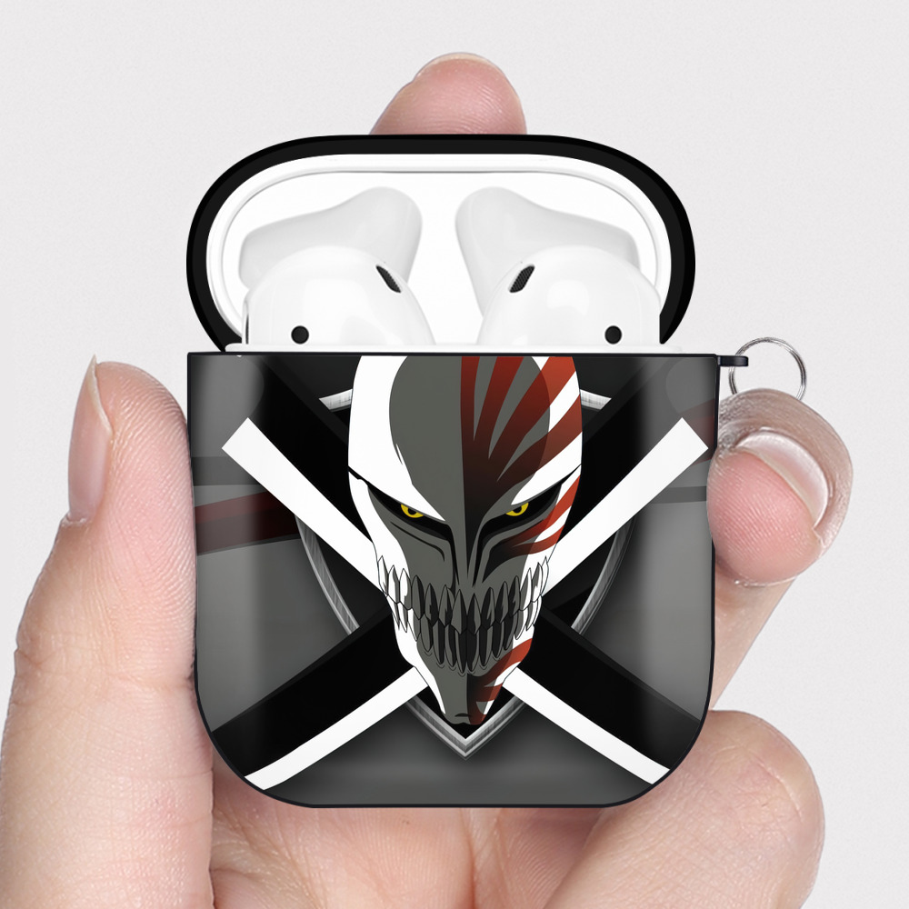 （画像用） ブリーチ BLEACH AirPods 第2世代保護ケース ハードシェル ブラック 耐衝撃・防指紋・カラビナ付き