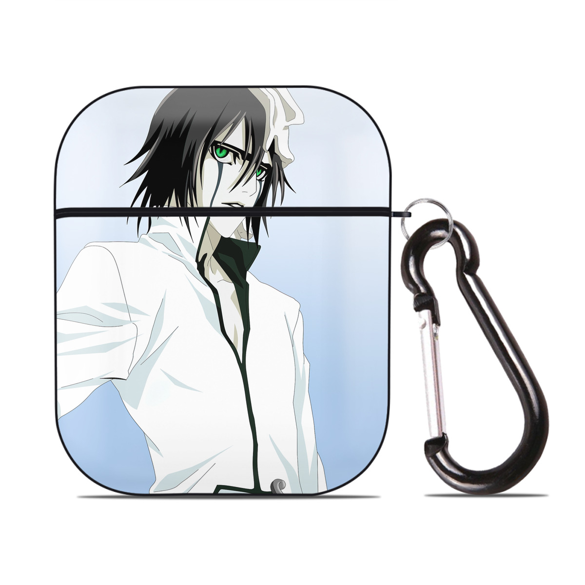 （画像用） ブリーチ BLEACH AirPods 第2世代保護ケース ハードシェル ブラック 耐衝撃・防指紋・カラビナ付き