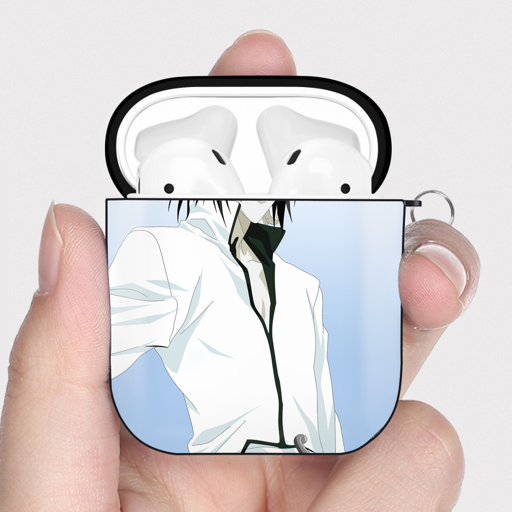 （画像用） ブリーチ BLEACH AirPods 第2世代保護ケース ハードシェル ブラック 耐衝撃・防指紋・カラビナ付き
