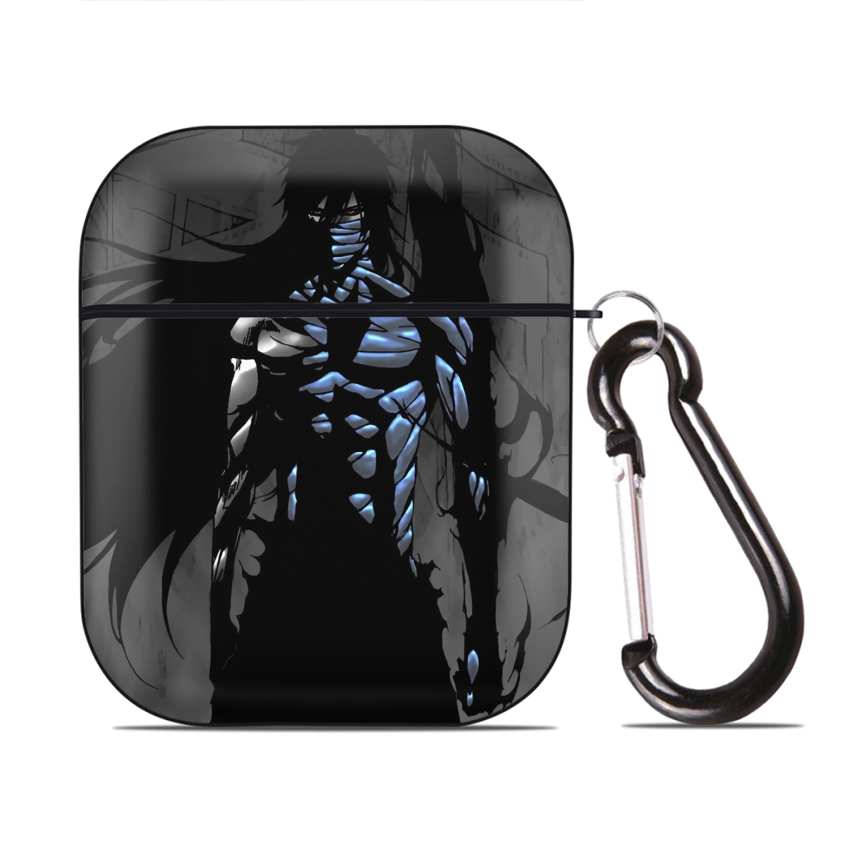 （画像用） ブリーチ BLEACH AirPods 第2世代保護ケース ハードシェル ブラック 耐衝撃・防指紋・カラビナ付き