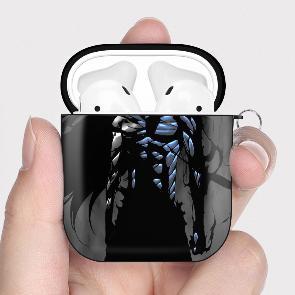 （画像用） ブリーチ BLEACH AirPods 第2世代保護ケース ハードシェル ブラック 耐衝撃・防指紋・カラビナ付き