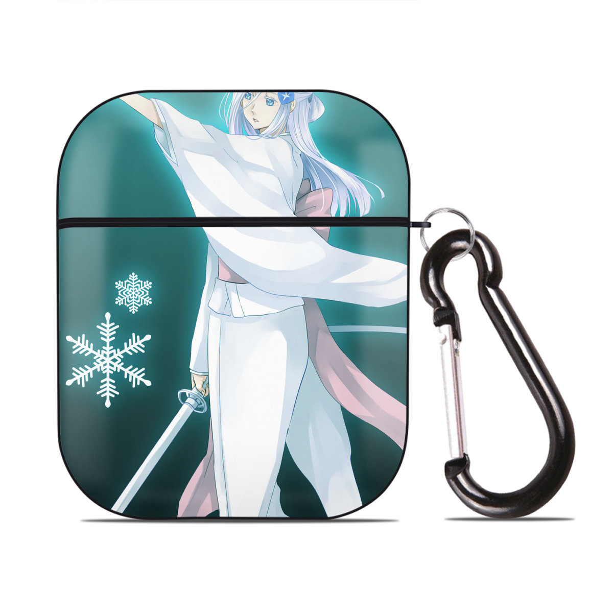 （画像用） ブリーチ BLEACH AirPods 第2世代保護ケース ハードシェル ブラック 耐衝撃・防指紋・カラビナ付き