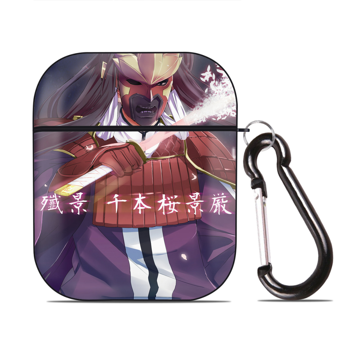 （画像用） ブリーチ BLEACH AirPods 第2世代保護ケース ハードシェル ブラック 耐衝撃・防指紋・カラビナ付き