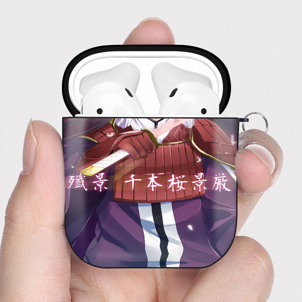 （画像用） ブリーチ BLEACH AirPods 第2世代保護ケース ハードシェル ブラック 耐衝撃・防指紋・カラビナ付き