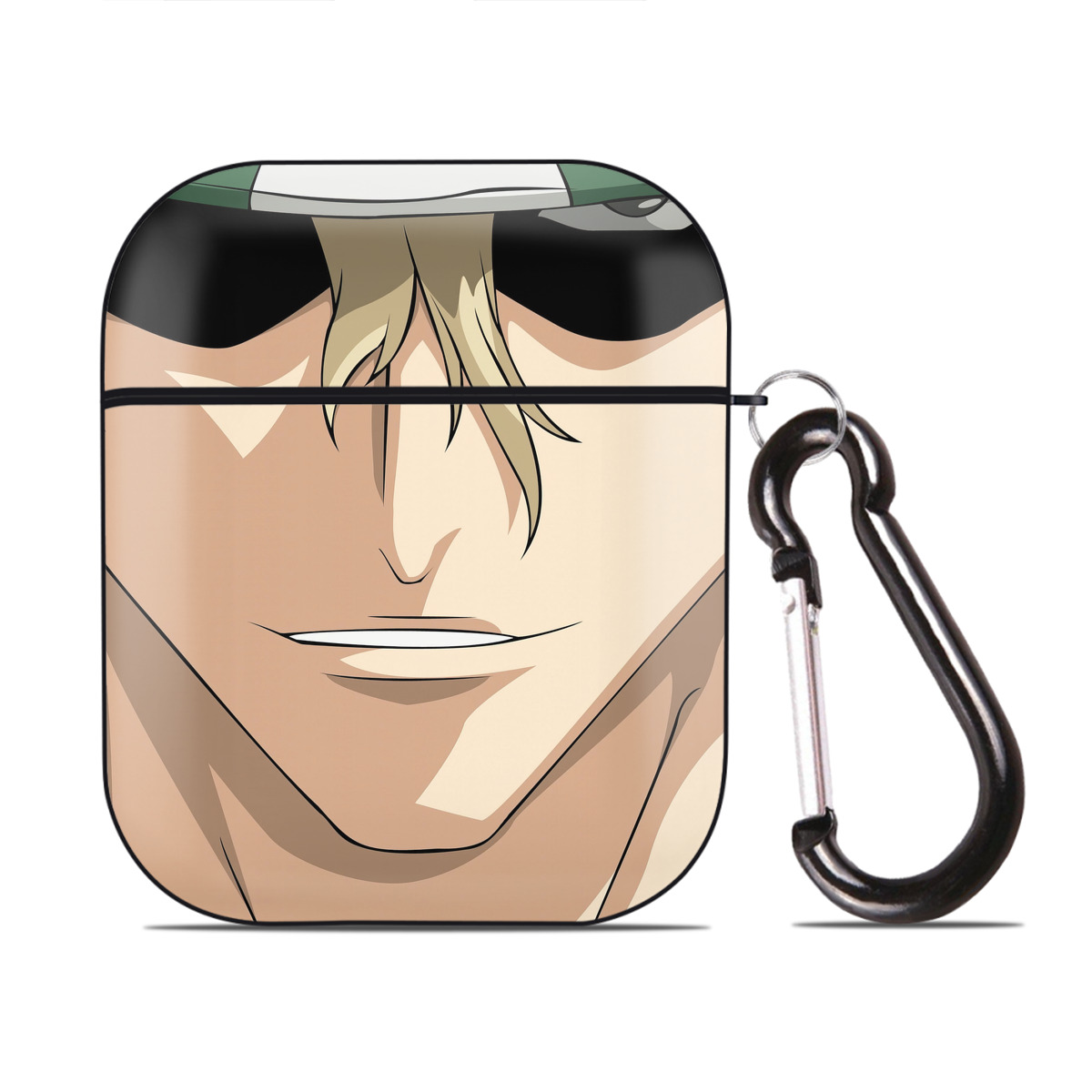 （画像用） ブリーチ BLEACH AirPods 第2世代保護ケース ハードシェル ブラック 耐衝撃・防指紋・カラビナ付き
