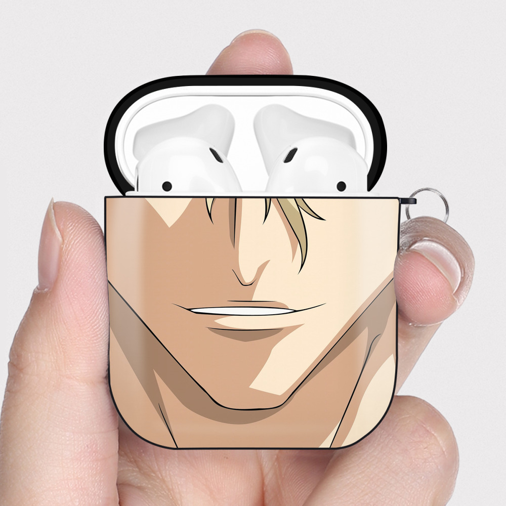（画像用） ブリーチ BLEACH AirPods 第2世代保護ケース ハードシェル ブラック 耐衝撃・防指紋・カラビナ付き