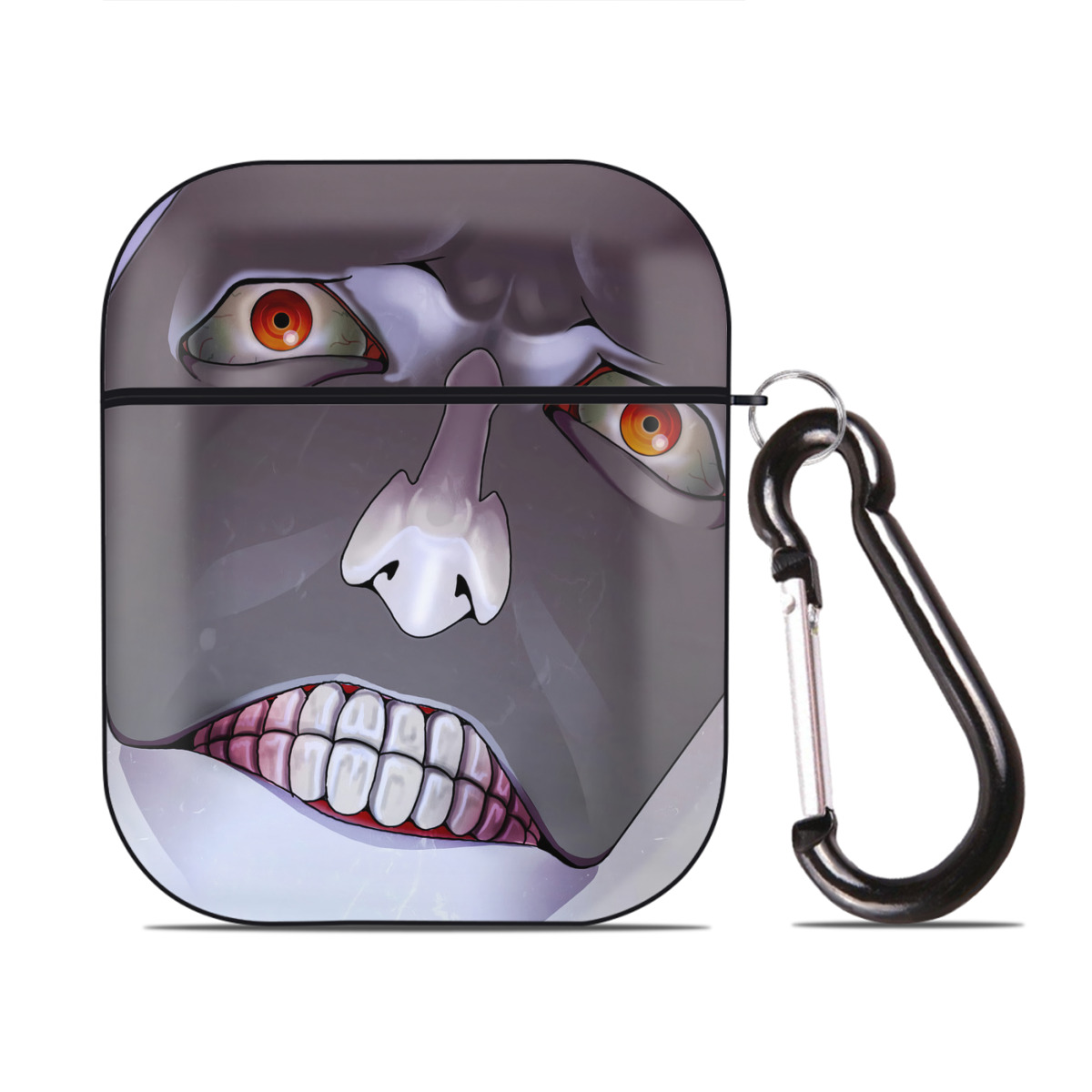 （画像用） ブリーチ BLEACH AirPods 第2世代保護ケース ハードシェル ブラック 耐衝撃・防指紋・カラビナ付き