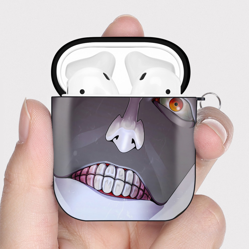 （画像用） ブリーチ BLEACH AirPods 第2世代保護ケース ハードシェル ブラック 耐衝撃・防指紋・カラビナ付き