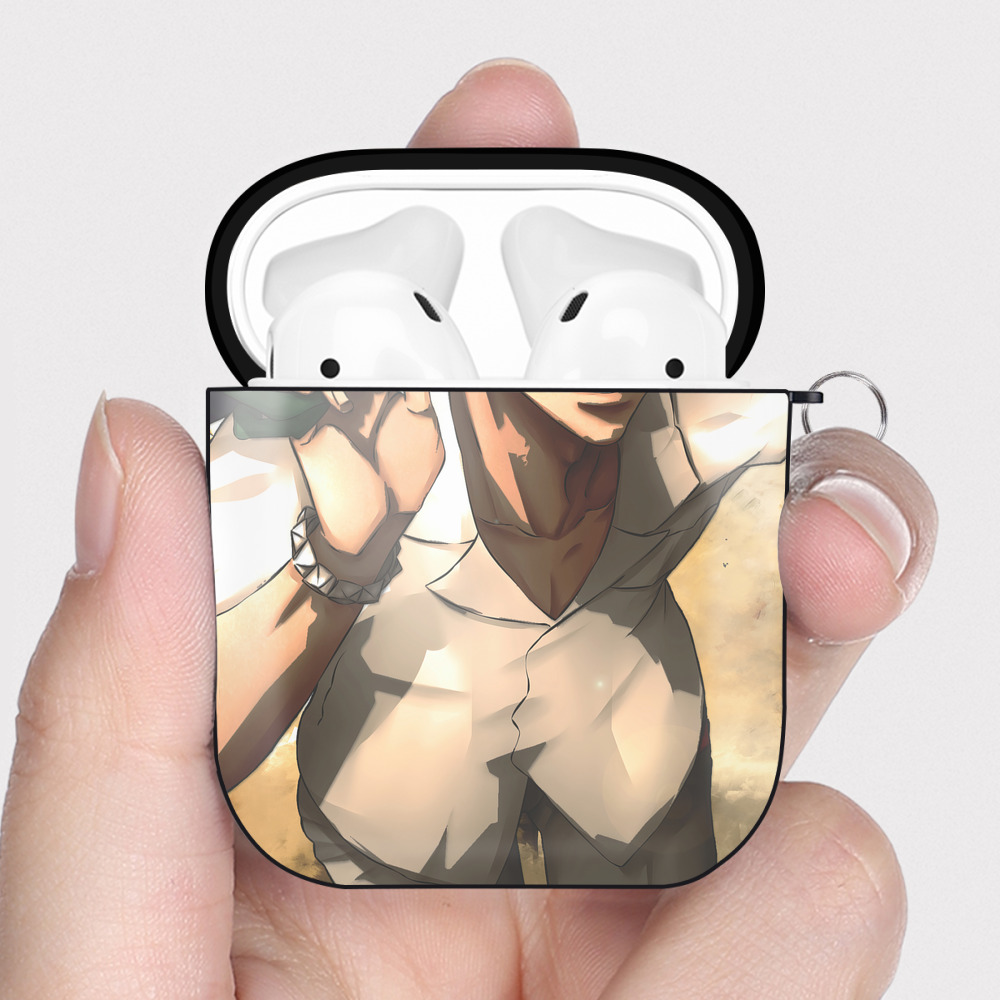 （画像用） ブリーチ BLEACH AirPods 第2世代保護ケース ハードシェル ブラック 耐衝撃・防指紋・カラビナ付き