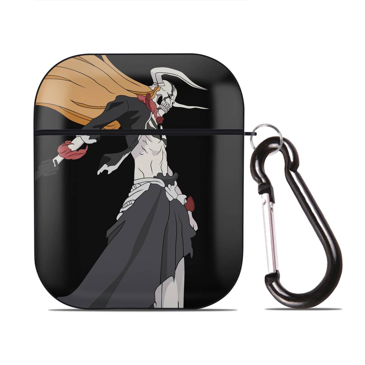 （画像用） ブリーチ BLEACH AirPods 第2世代保護ケース ハードシェル ブラック 耐衝撃・防指紋・カラビナ付き