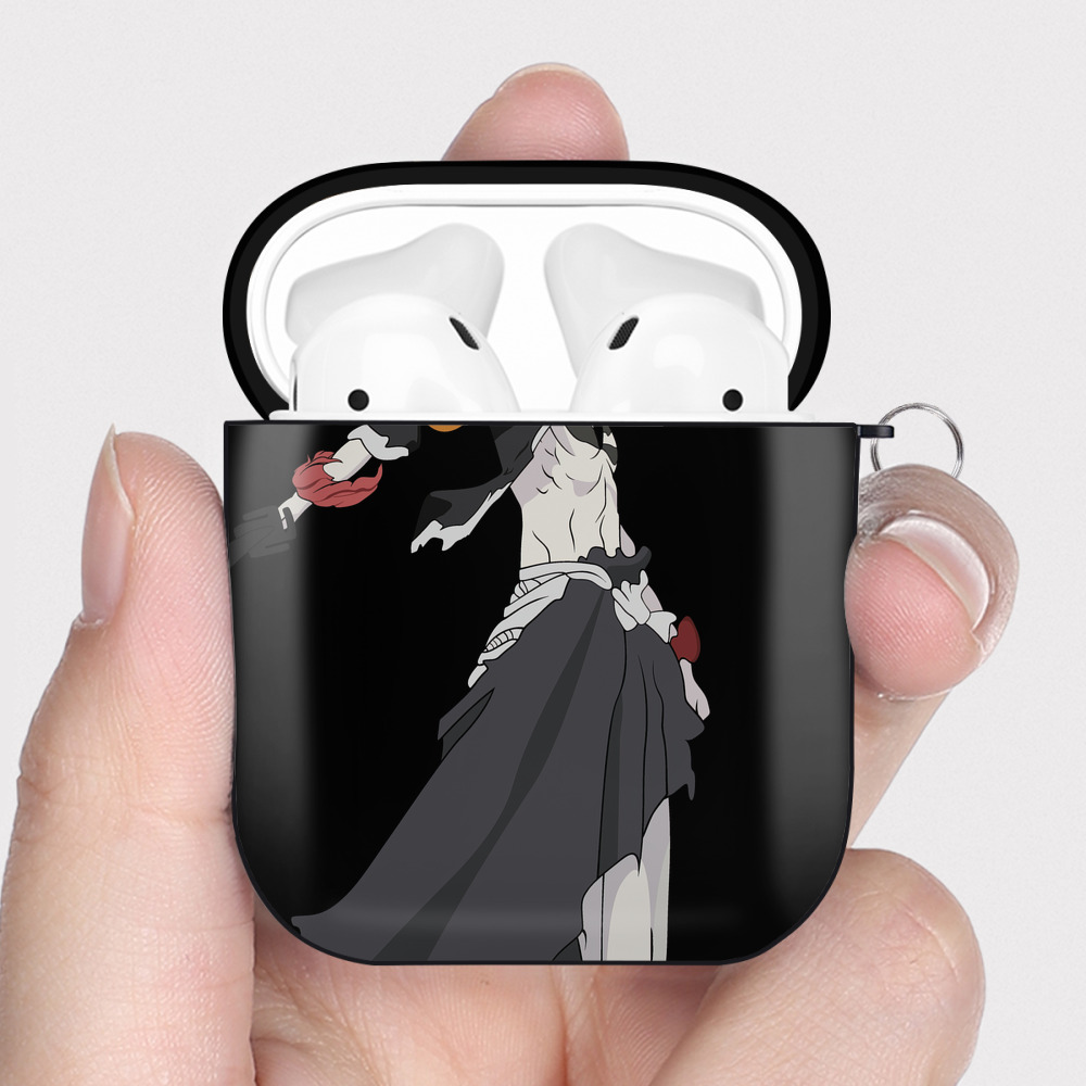 （画像用） ブリーチ BLEACH AirPods 第2世代保護ケース ハードシェル ブラック 耐衝撃・防指紋・カラビナ付き
