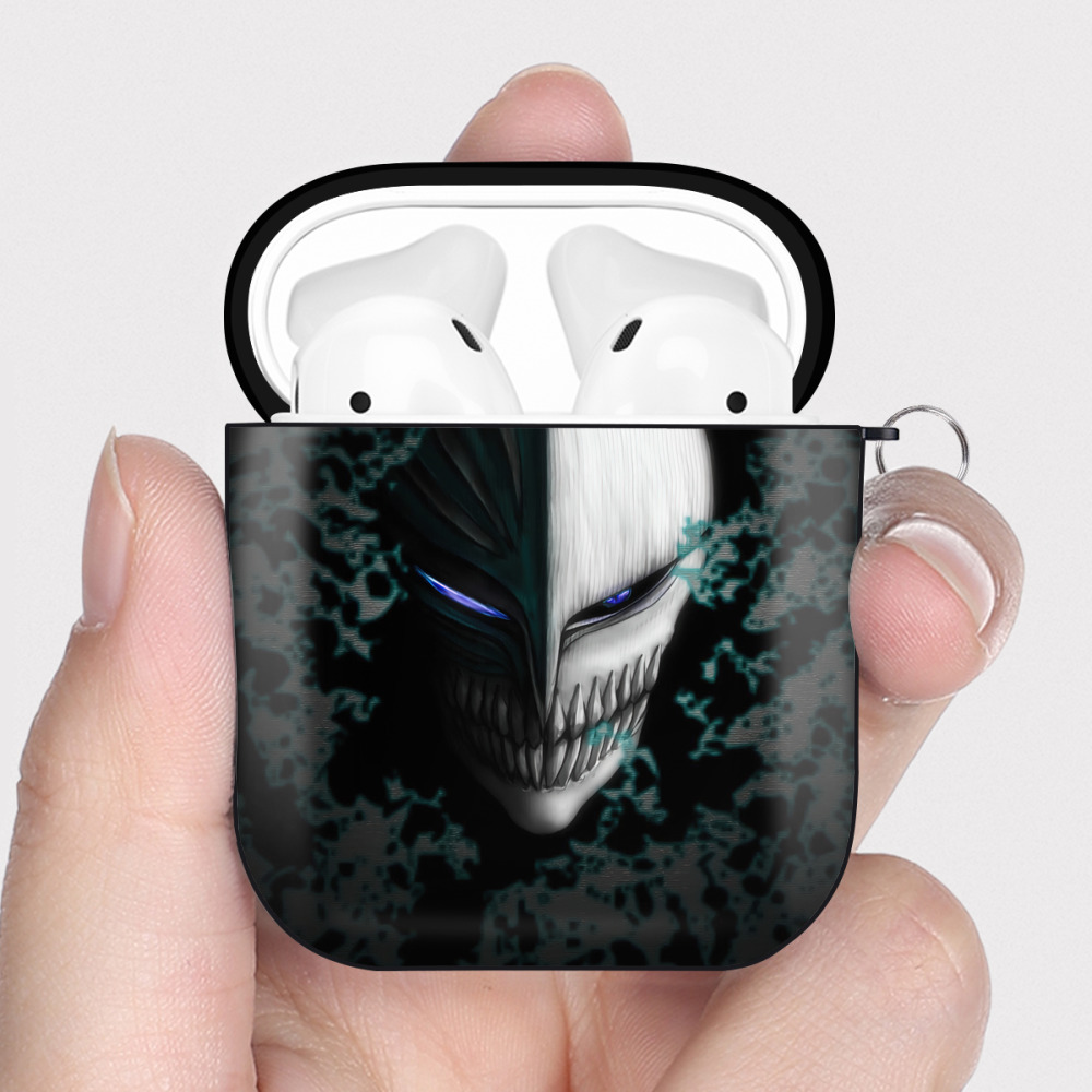 （画像用） ブリーチ BLEACH AirPods 第2世代保護ケース ハードシェル ブラック 耐衝撃・防指紋・カラビナ付き