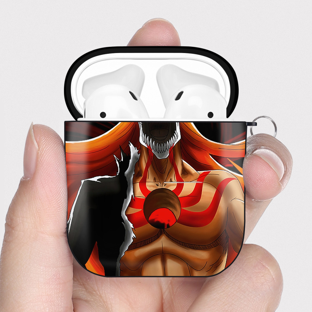 （画像用） ブリーチ BLEACH AirPods 第2世代保護ケース ハードシェル ブラック 耐衝撃・防指紋・カラビナ付き