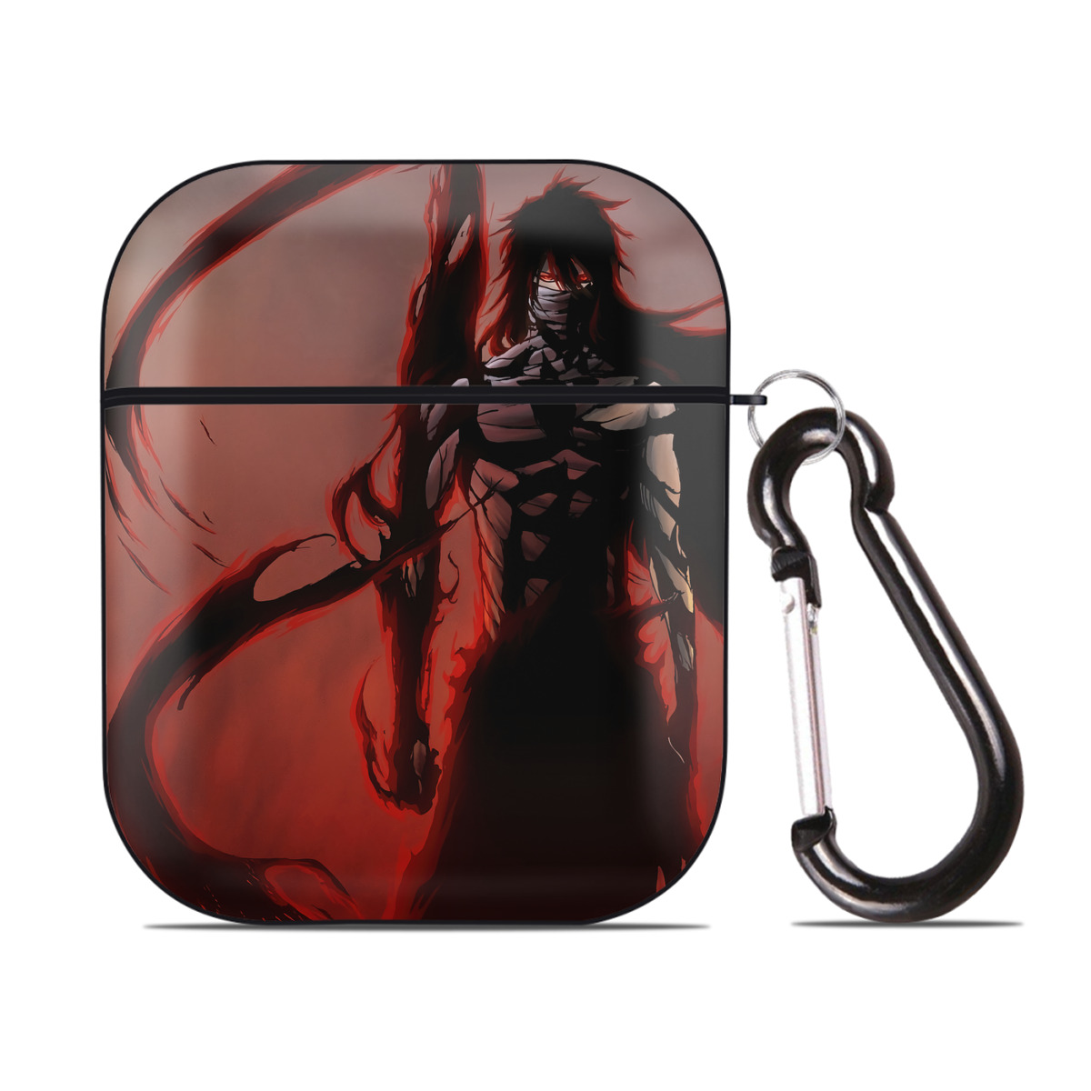 （画像用） ブリーチ BLEACH AirPods 第2世代保護ケース ハードシェル ブラック 耐衝撃・防指紋・カラビナ付き