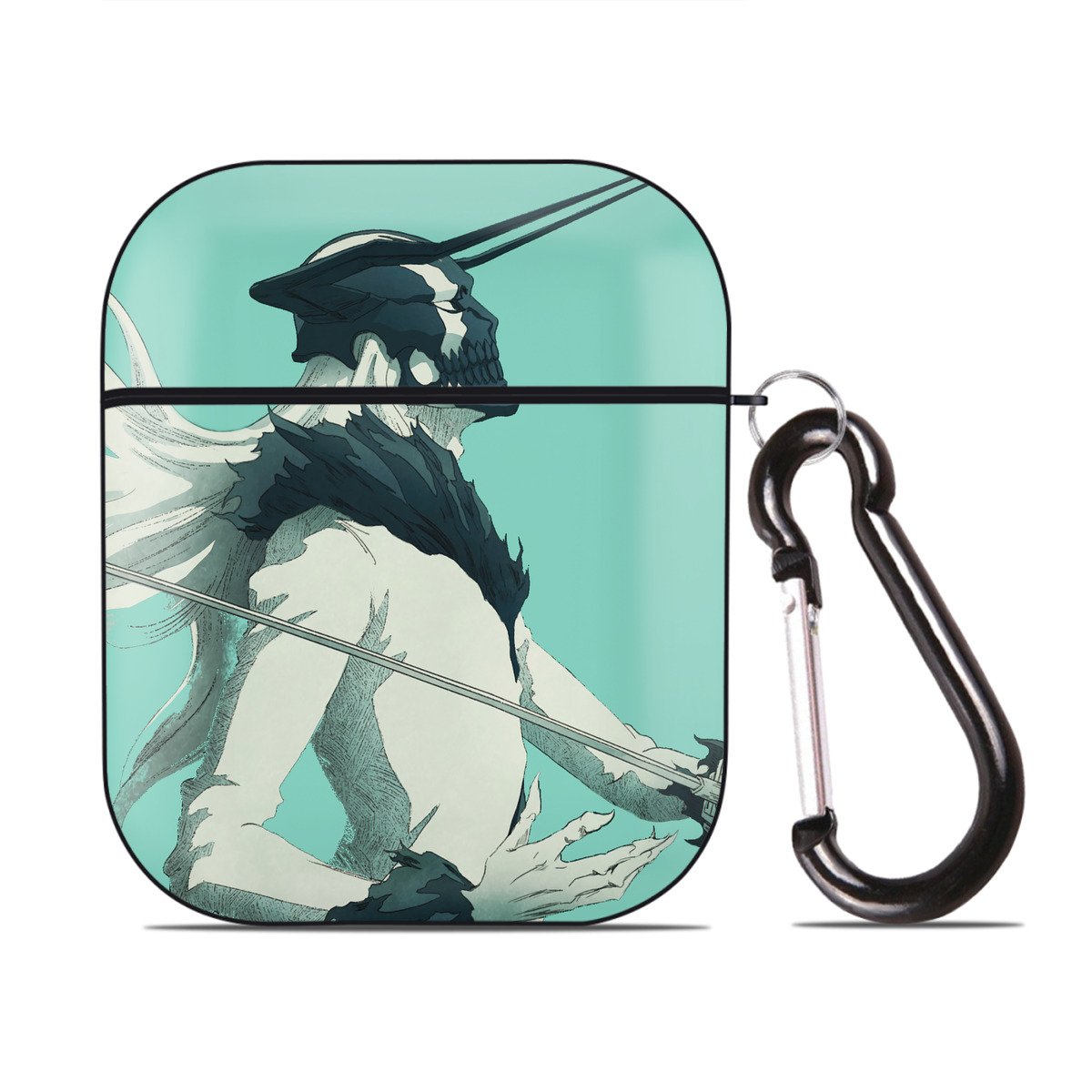 （画像用） ブリーチ BLEACH AirPods 第2世代保護ケース ハードシェル ブラック 耐衝撃・防指紋・カラビナ付き