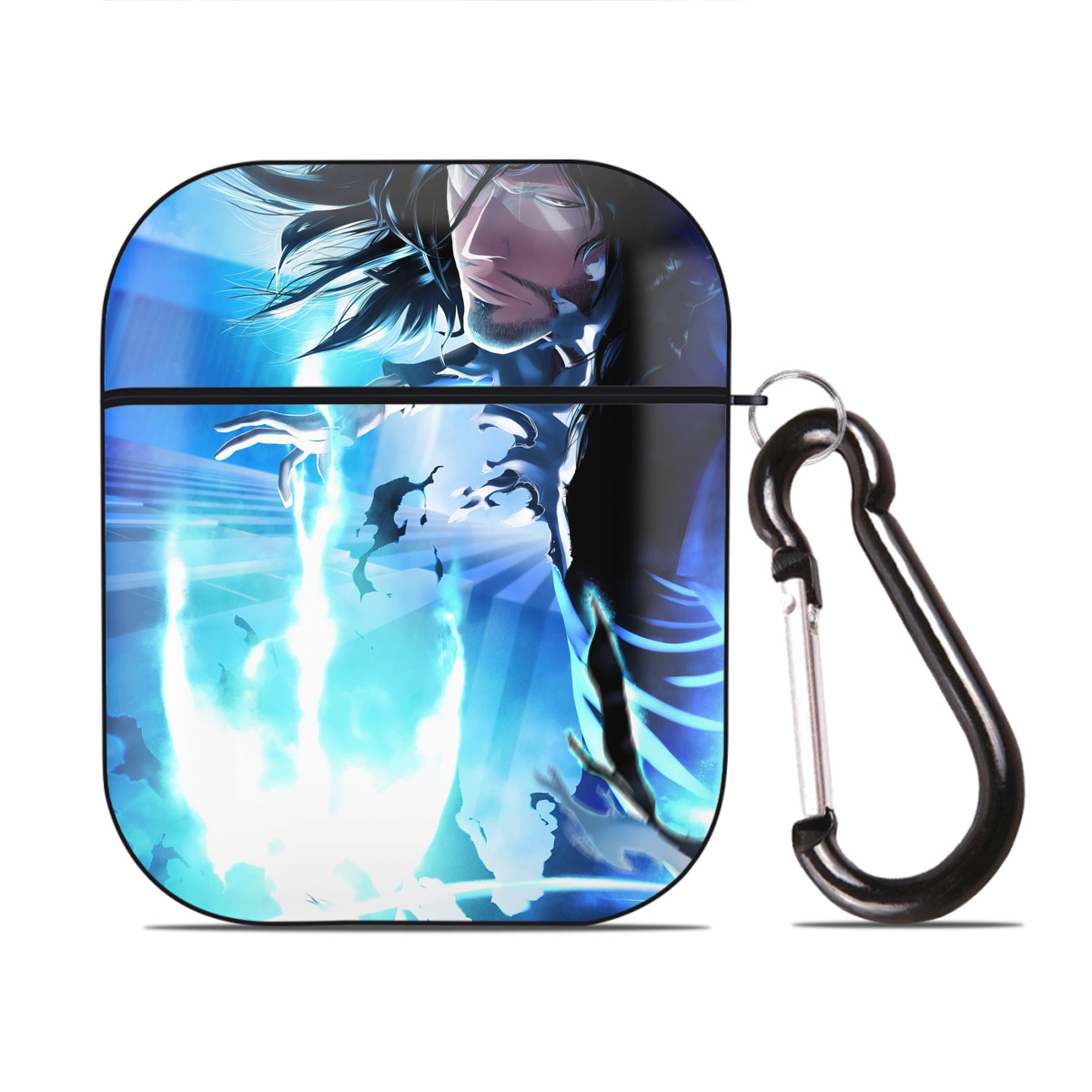 （画像用） ブリーチ BLEACH AirPods 第2世代保護ケース ハードシェル ブラック 耐衝撃・防指紋・カラビナ付き