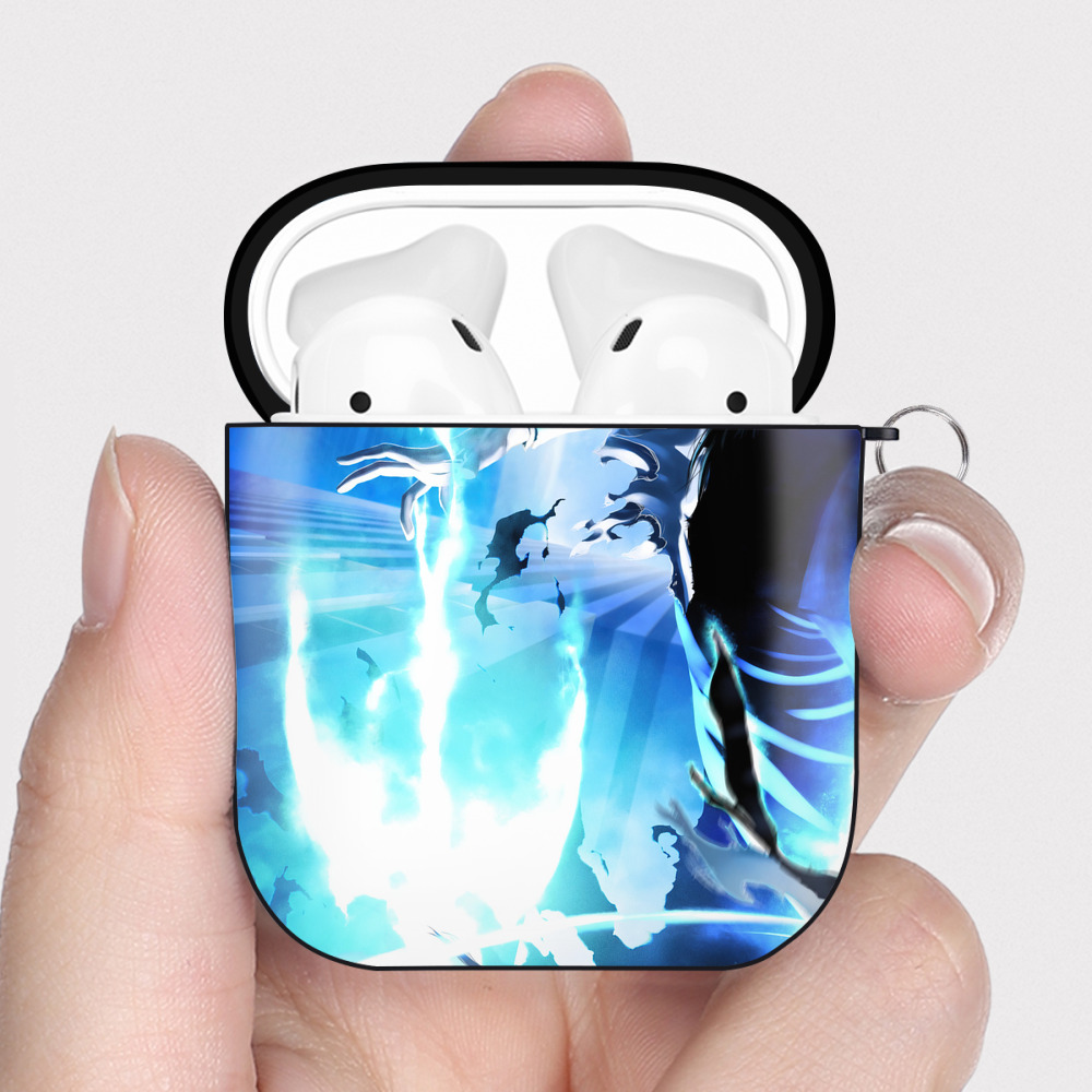 （画像用） ブリーチ BLEACH AirPods 第2世代保護ケース ハードシェル ブラック 耐衝撃・防指紋・カラビナ付き