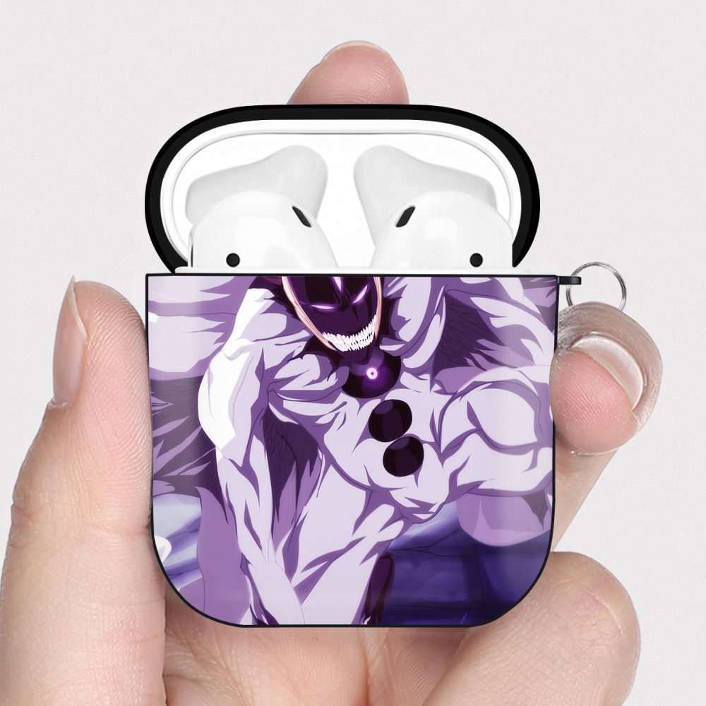 （画像用） ブリーチ BLEACH AirPods 第2世代保護ケース ハードシェル ブラック 耐衝撃・防指紋・カラビナ付き