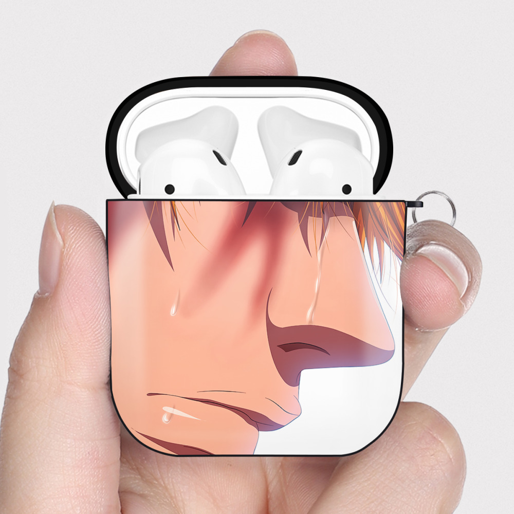 （画像用） ブリーチ BLEACH AirPods 第2世代保護ケース ハードシェル ブラック 耐衝撃・防指紋・カラビナ付き