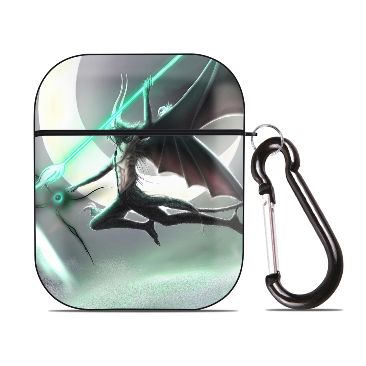 （画像用） ブリーチ BLEACH AirPods 第2世代保護ケース ハードシェル ブラック 耐衝撃・防指紋・カラビナ付き