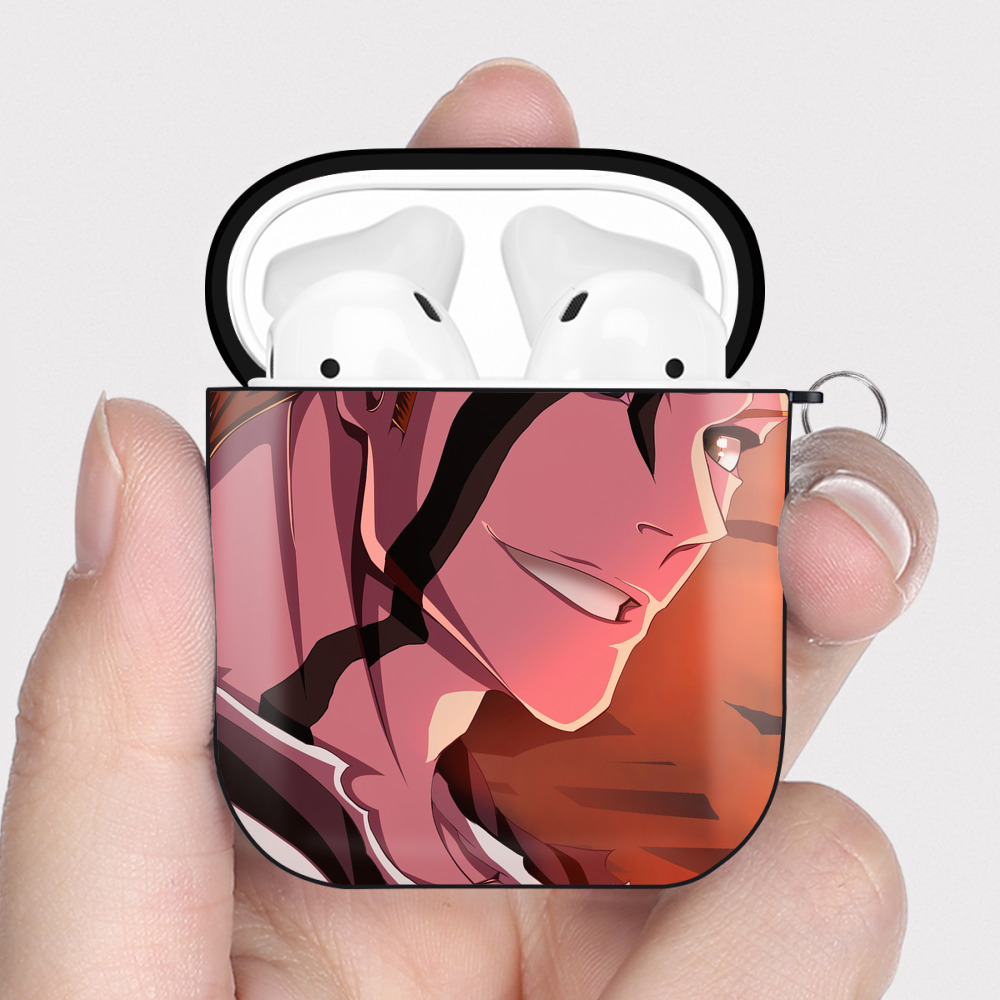 （画像用） ブリーチ BLEACH AirPods 第2世代保護ケース ハードシェル ブラック 耐衝撃・防指紋・カラビナ付き