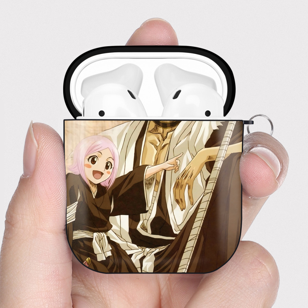 （画像用） ブリーチ BLEACH AirPods 第2世代保護ケース ハードシェル ブラック 耐衝撃・防指紋・カラビナ付き