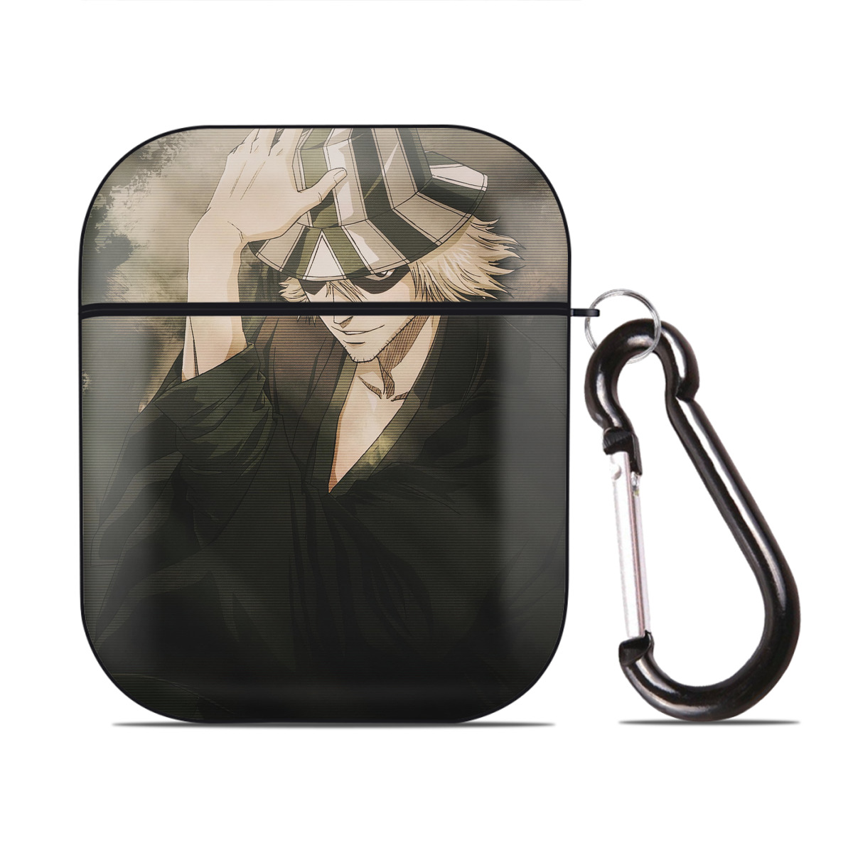 （画像用） ブリーチ BLEACH AirPods 第2世代保護ケース ハードシェル ブラック 耐衝撃・防指紋・カラビナ付き