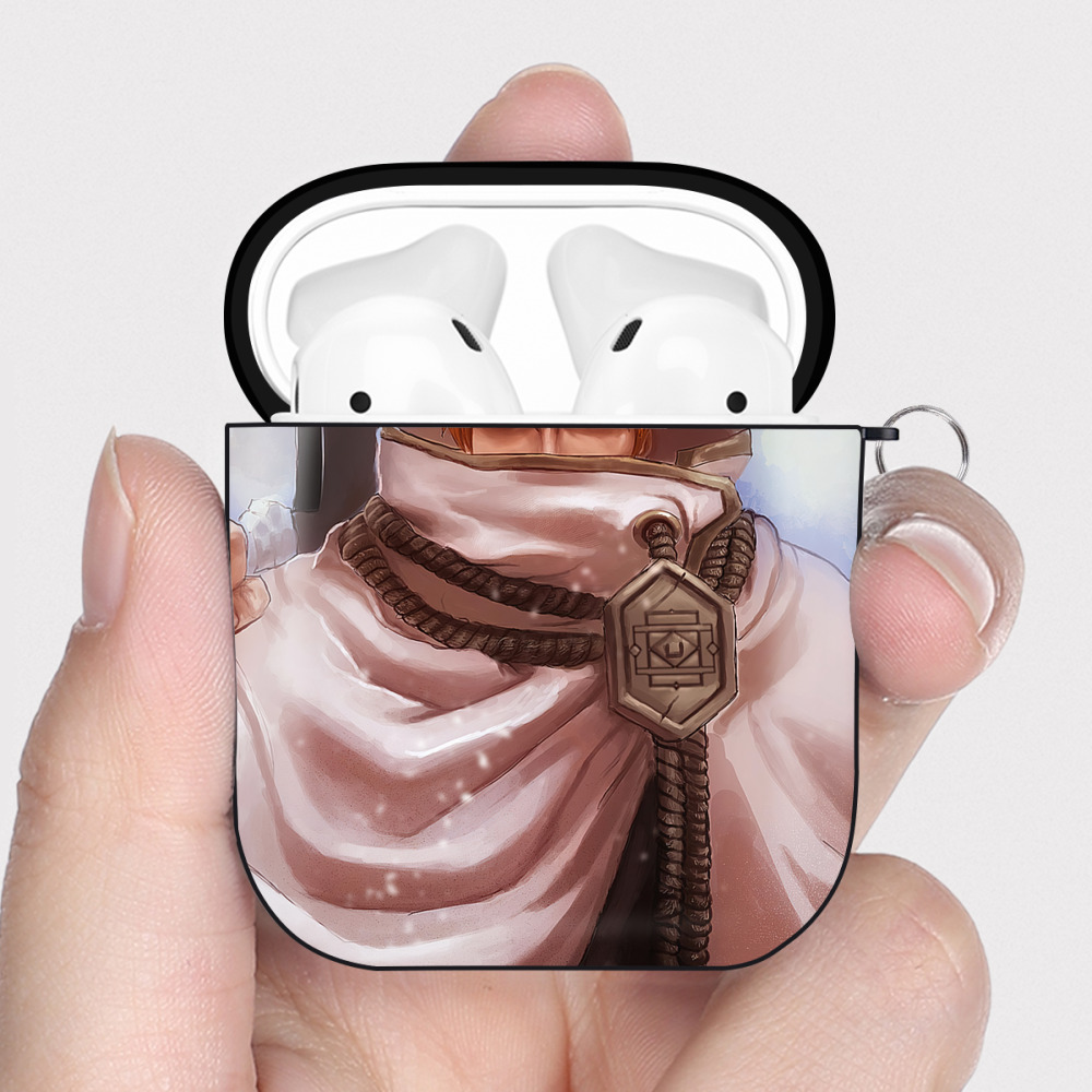 （画像用） ブリーチ BLEACH AirPods 第2世代保護ケース ハードシェル ブラック 耐衝撃・防指紋・カラビナ付き