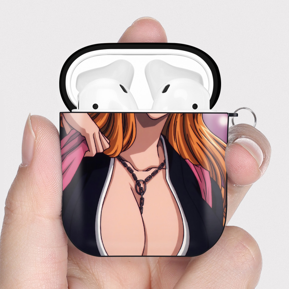 （画像用） ブリーチ BLEACH AirPods 第2世代保護ケース ハードシェル ブラック 耐衝撃・防指紋・カラビナ付き