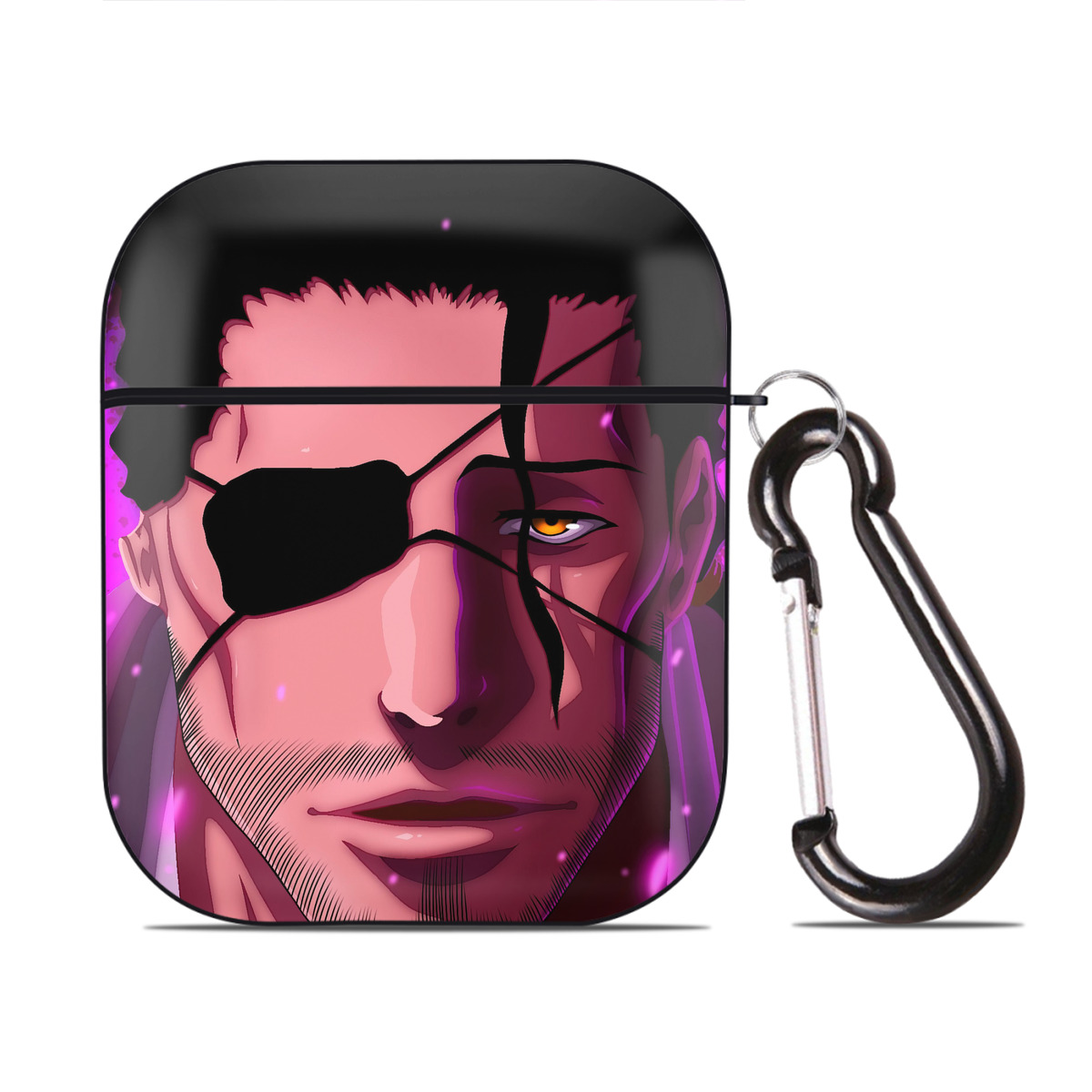 （画像用） ブリーチ BLEACH AirPods 第2世代保護ケース ハードシェル ブラック 耐衝撃・防指紋・カラビナ付き