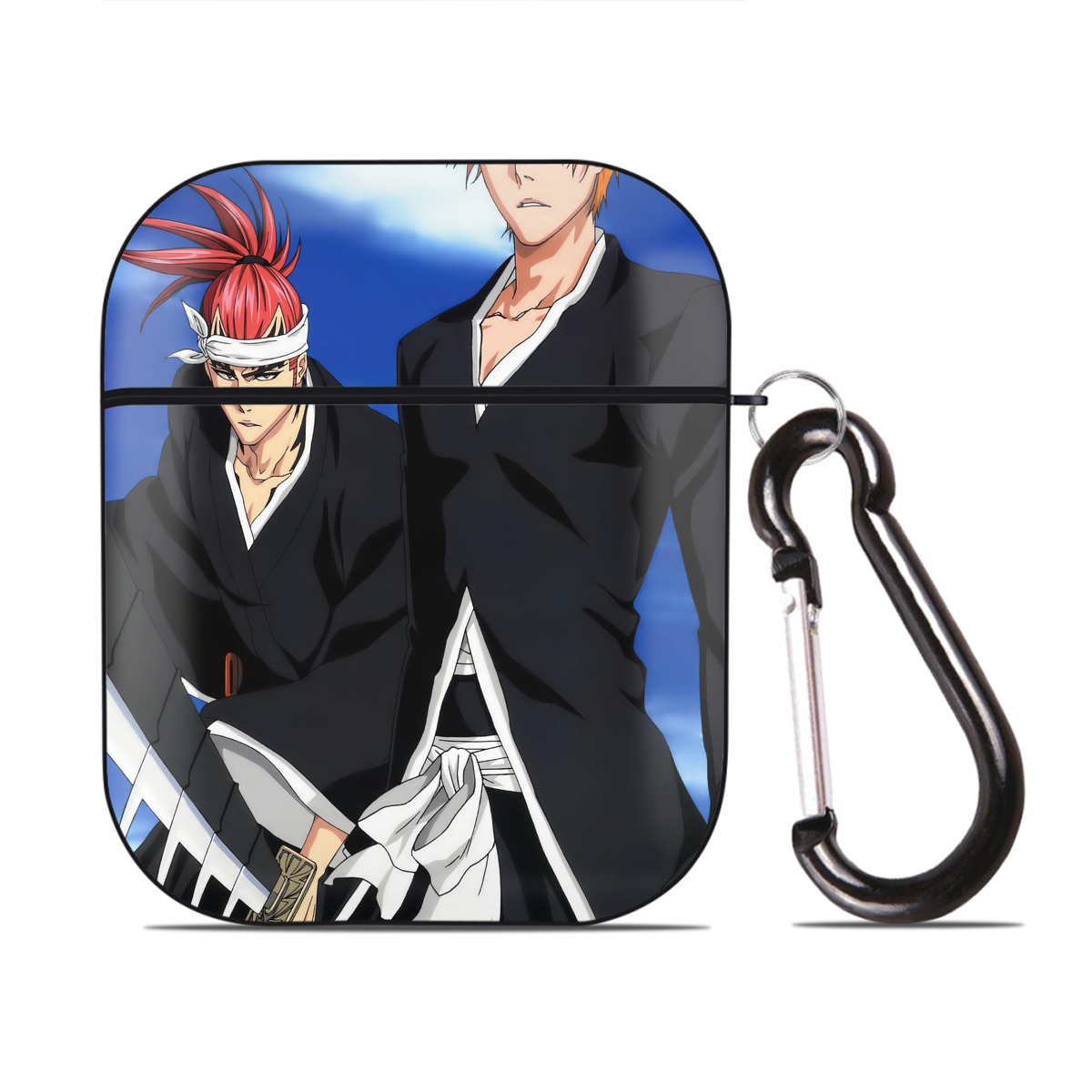 （画像用） ブリーチ BLEACH AirPods 第2世代保護ケース ハードシェル ブラック 耐衝撃・防指紋・カラビナ付き