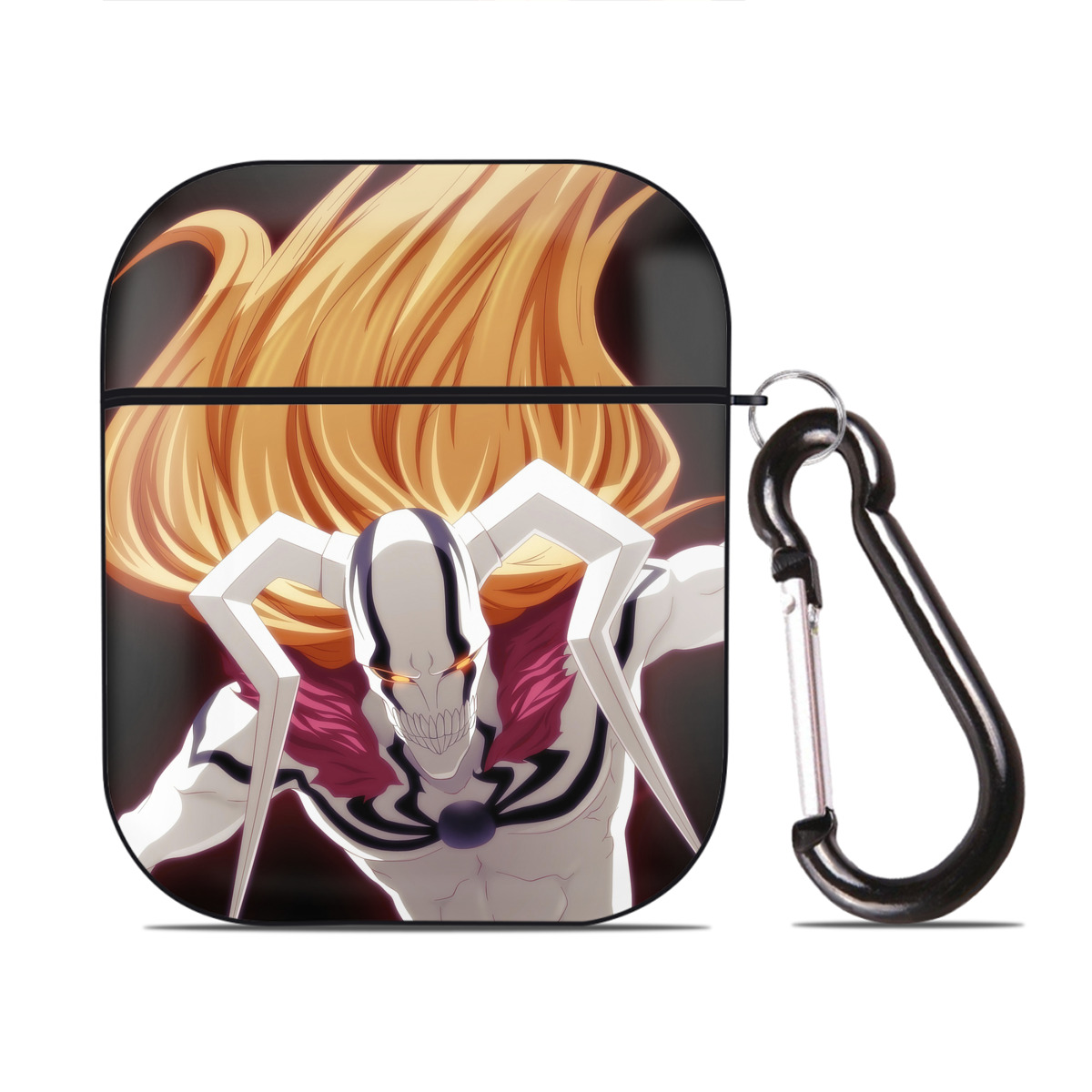 （画像用） ブリーチ BLEACH AirPods 第2世代保護ケース ハードシェル ブラック 耐衝撃・防指紋・カラビナ付き