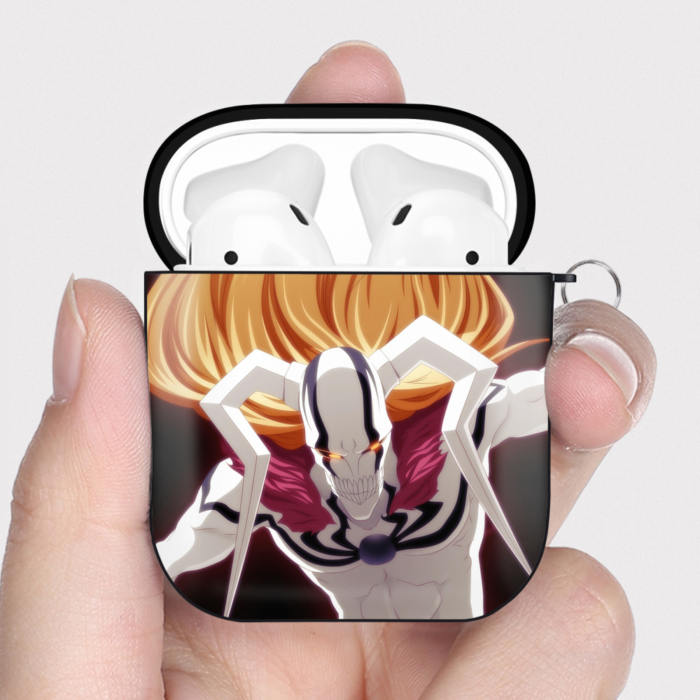 （画像用） ブリーチ BLEACH AirPods 第2世代保護ケース ハードシェル ブラック 耐衝撃・防指紋・カラビナ付き