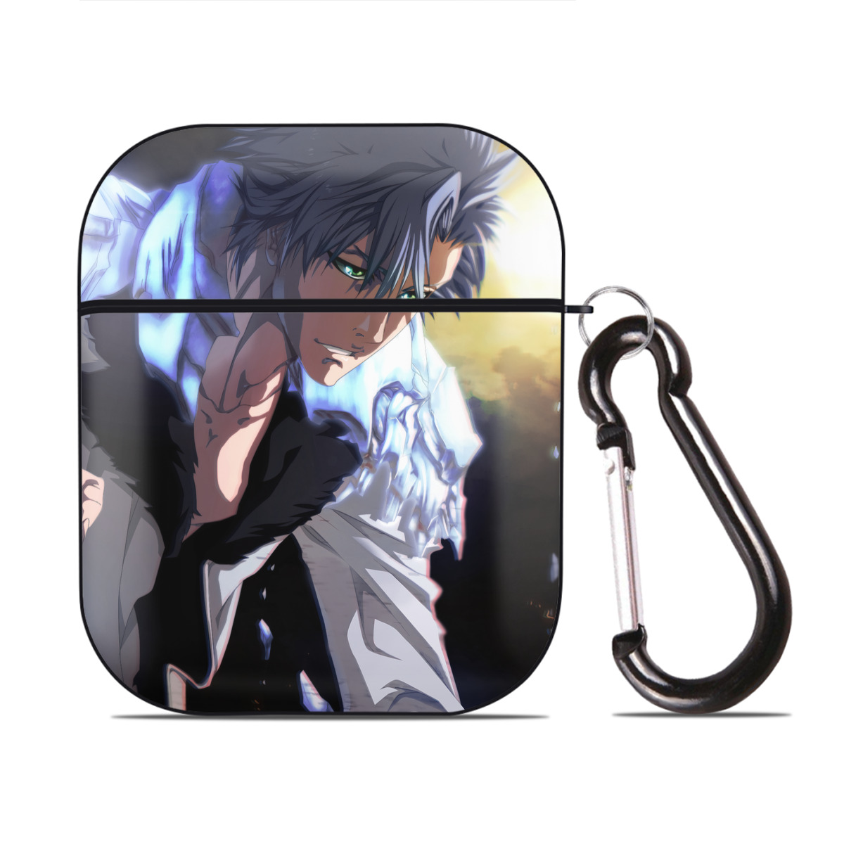 （画像用） ブリーチ BLEACH AirPods 第2世代保護ケース ハードシェル ブラック 耐衝撃・防指紋・カラビナ付き