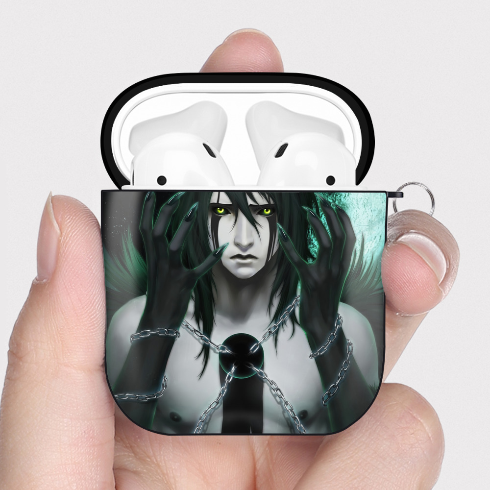 （画像用） ブリーチ BLEACH AirPods 第2世代保護ケース ハードシェル ブラック 耐衝撃・防指紋・カラビナ付き