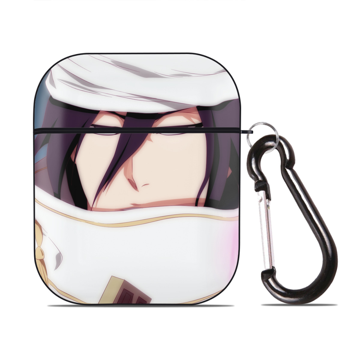 （画像用） ブリーチ BLEACH AirPods 第2世代保護ケース ハードシェル ブラック 耐衝撃・防指紋・カラビナ付き