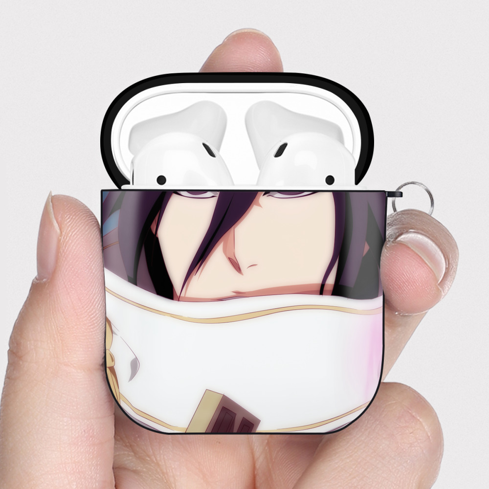 （画像用） ブリーチ BLEACH AirPods 第2世代保護ケース ハードシェル ブラック 耐衝撃・防指紋・カラビナ付き