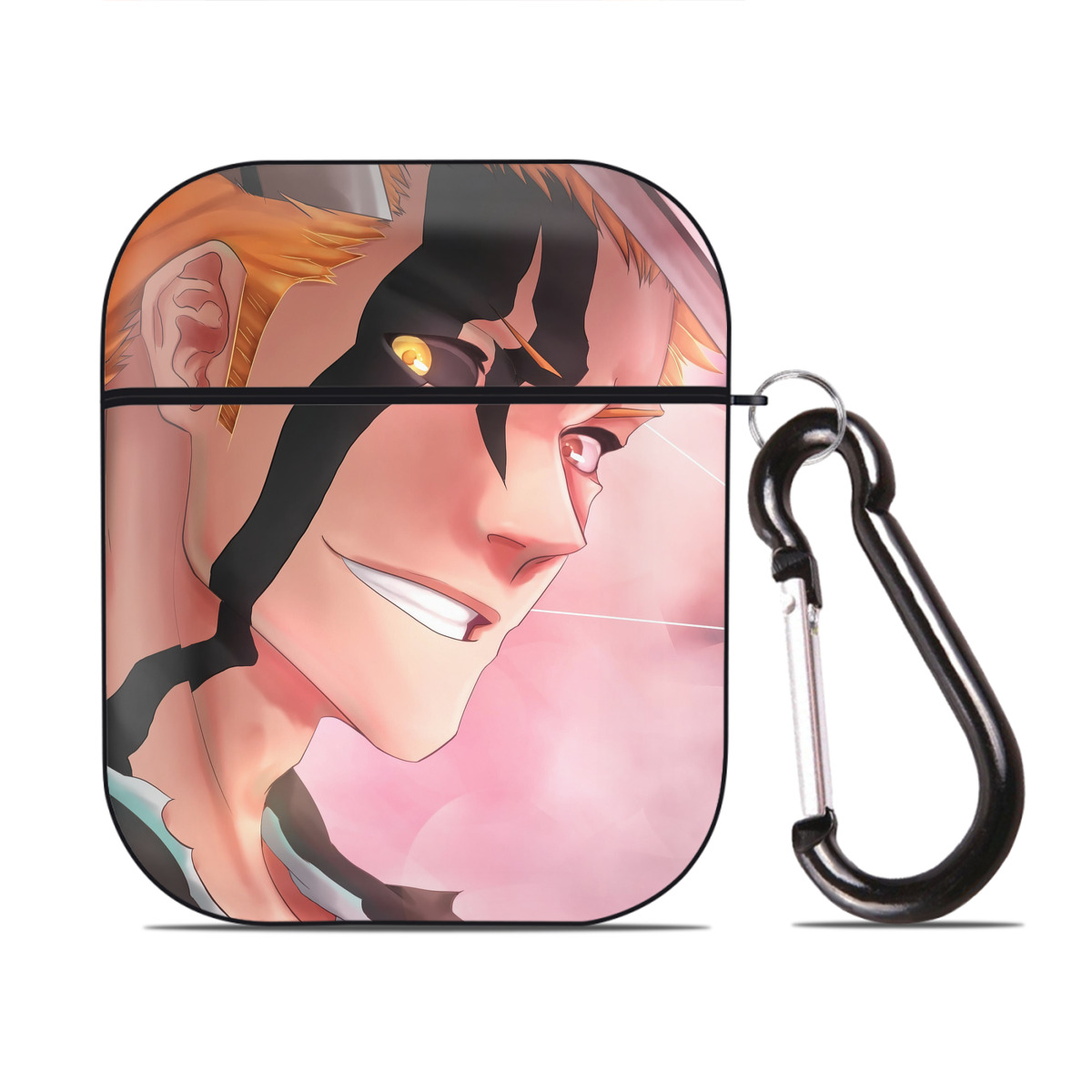 （画像用） ブリーチ BLEACH AirPods 第2世代保護ケース ハードシェル ブラック 耐衝撃・防指紋・カラビナ付き