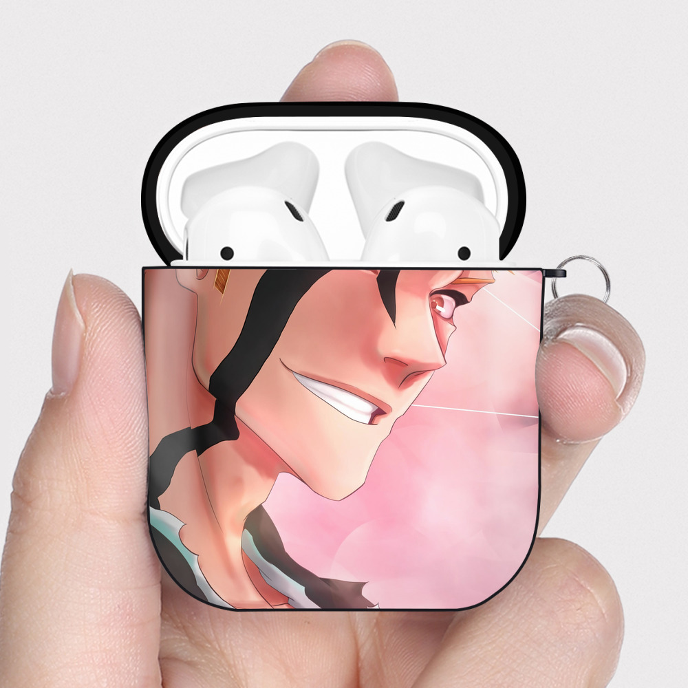 （画像用） ブリーチ BLEACH AirPods 第2世代保護ケース ハードシェル ブラック 耐衝撃・防指紋・カラビナ付き