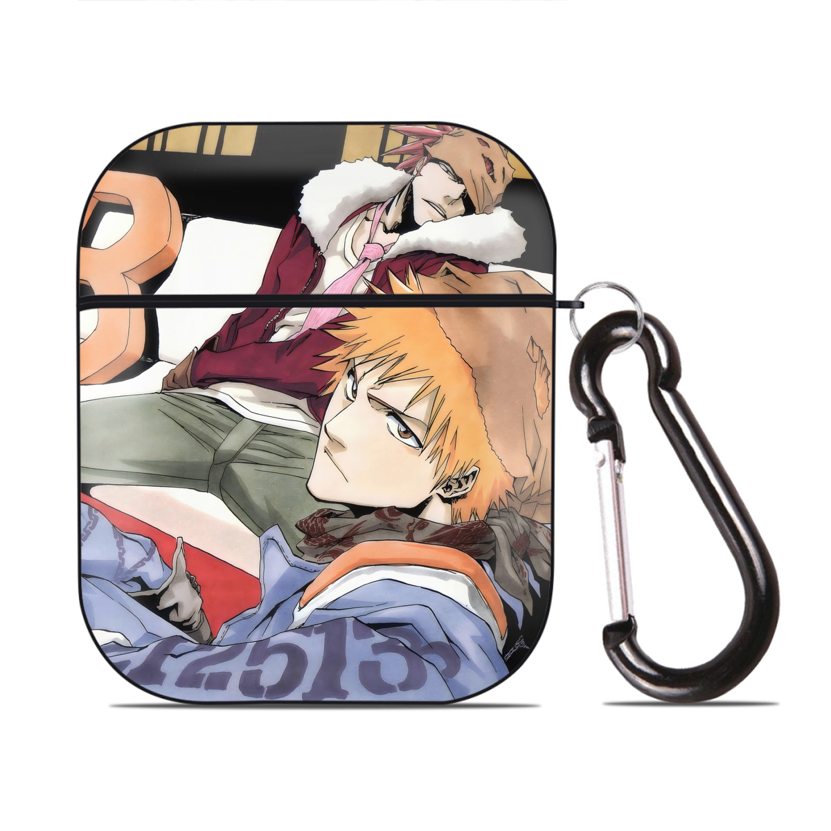 （画像用） ブリーチ BLEACH AirPods 第2世代保護ケース ハードシェル ブラック 耐衝撃・防指紋・カラビナ付き